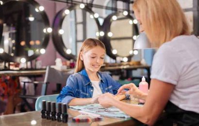 What are the risks of false nails for teenage girls?